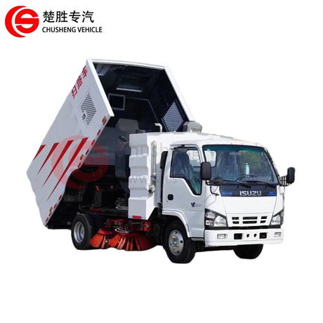 العلامة التجارية اليابانية Isuzu 4 × 2 4000 لتر شارع شارع شارع الشاحنة الشاحنة تنظيف الشاحنة للمبيعات