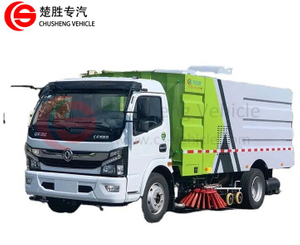 شاحنة كنس الشوارع DONGFENG 4 × 2 عالية الجودة لتنظيف الطرق