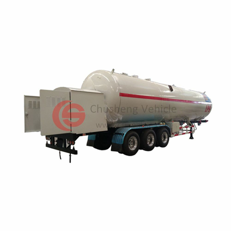 أفضل بيع 3 محور 45000L LPG Tanker Trailer LPG Tank