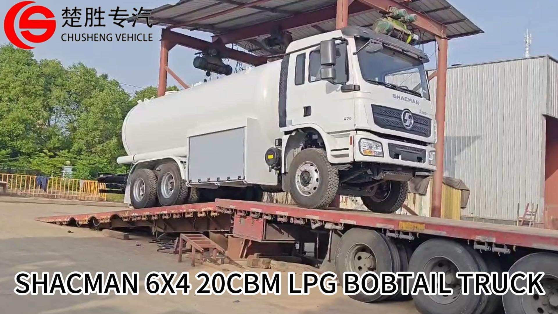 عميل Uzbek يعيد إعادة تشكيل LPG Bobtail Truck للمركبة للمرة الثامنة