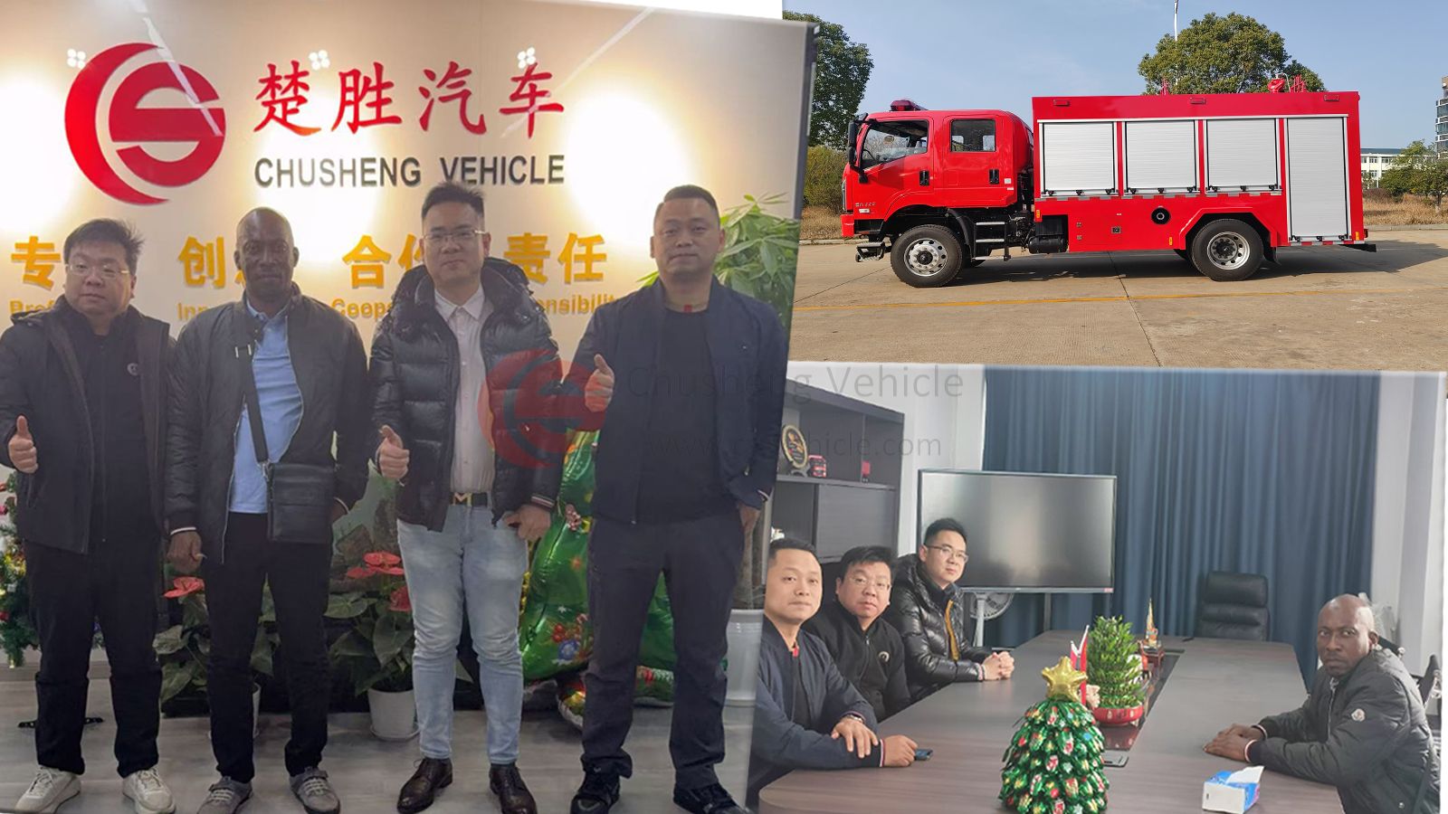 تعاونية ناجحة! -800 وحدة Tri Ring Fire Truck to Azerbaijan!