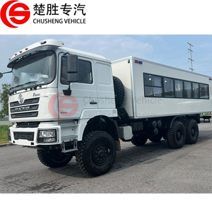 Shacman F3000 6x6 430HP النقل المرفق بالكامل لركاب الحافلة
