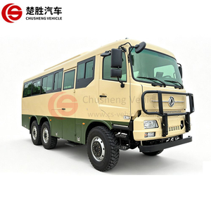 DONGFENG 6x6 Off Road Trucks حافلة لمشاهدة معالم المدينة 30 مقعدًا حافلة نقل الركاب