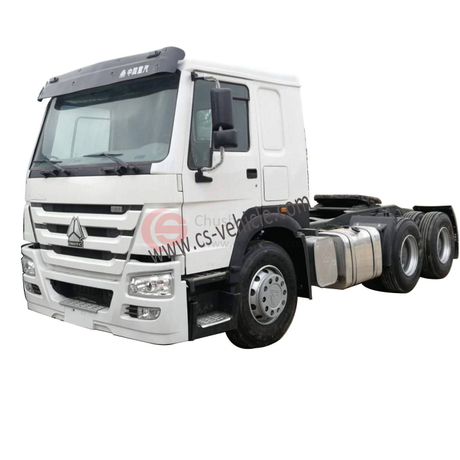 6x4 ساينو تراك HOWO شاحنة جرار 400HP شاحنة جرار للبيع الساخن